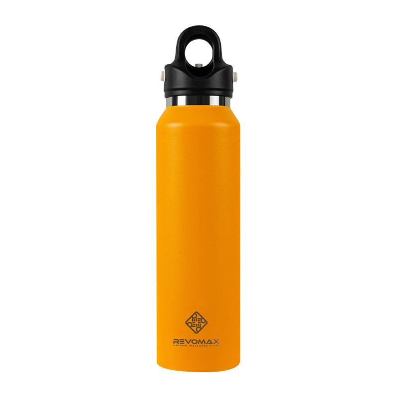 Revomax Vacuum Insulated Double-Walled Water Bottle with Twist-Free Cap, 473ml/16oz