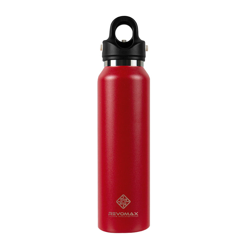 Revomax Vacuum Insulated Double-Walled Water Bottle with Twist-Free Cap, 473ml/16oz
