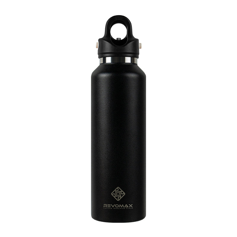 Revomax 592ml / 20oz Twist-Free 316 Stainless Steel Insulated Bottle – Onyx black