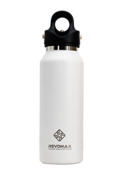 Matte White Revomax 355ml 12oz Slim Insulated Flask