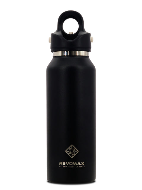 Onyx Black Revomax 355ml 12oz Slim Insulated Flask